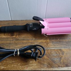 Alure Three Barrel Hair Waver/Crimper with LCD Temperature Display