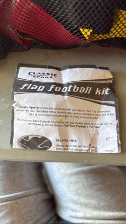 Flag football set