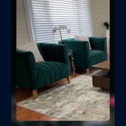 Emerald Green Accent Chair