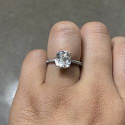 3 Carat Moissanite Engagement Ring