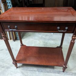 Mahogany Veneer Console Table