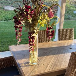 Silk Flowers And Vase