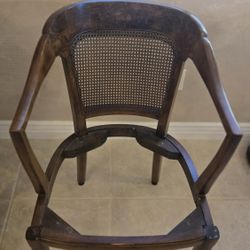 FINAL DAY 12/14! Henredon- Mid Century Modern, cane back chair with leopard print cushion; impeccable condition; 