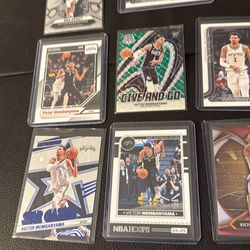 Victor Wembanyama card lot 14 cards