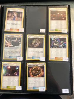 Pokémon TCG Trainer Card Lot Binder Page