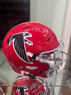 Michael Penix Jr Signed Atlanta Falcons Throwback Speedflex Authentic Helmet BAS