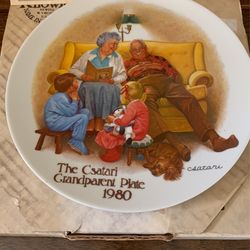 The Csatari Grandparent plate 1980