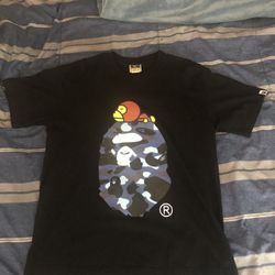 Black Blue Camo Bape Tee