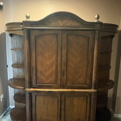 Solid Wood Entertainment Center / Shrunk
