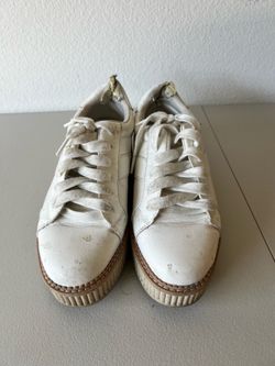 Free DV White Leather Shoes