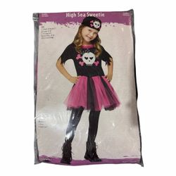 Pink Pirate Dress Girl’s Child’s Halloween Costume. Size 3t/4t & Size 4t/6t (New) *Dress *HeadScarf.