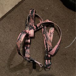 Pink Camo Dog Harness