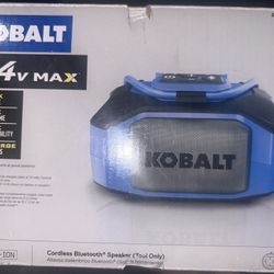 Kobalt Cordless Bluetooth Speaker/Portable Charger And Kobalt 4.0 Lithium-ion Batteries & Charger Kit