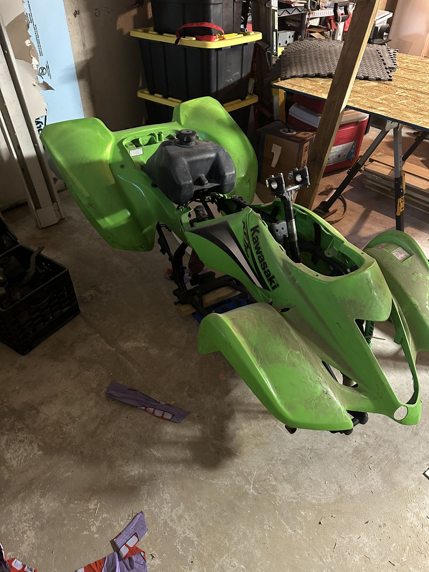 2004 kfx 400 & yoshimura carbon fiber & stainless full exhaust
