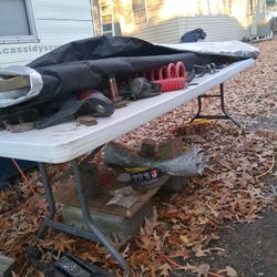 Plastik Folding Table Great Condition Just A Couple Stains