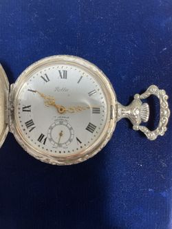 Vintage Rollie Pocket Watch Incablock 17 Jewels Working for Sale