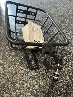 Bike E Bike Quality Basket New Black Metal 