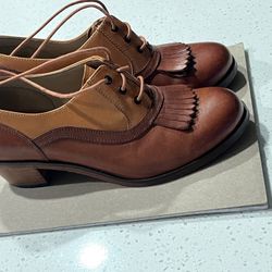 Samantha Pleet Nesbit Kiltie Oxfords.  