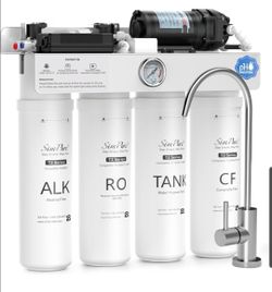 SimPure T2-600A Reverse Osmosis Water Filter System – 600 GPD 8-Stage RO + UV + Alkaline – New in Box