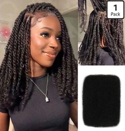16” Afro Kinky Bulk Human Hair 50g for Dreadlocks Locs Twist Braiding Extensions