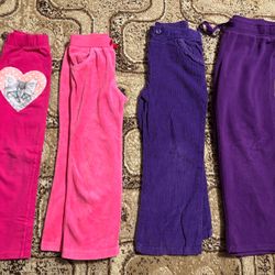 4pc Girls Pants Size 5t Kids