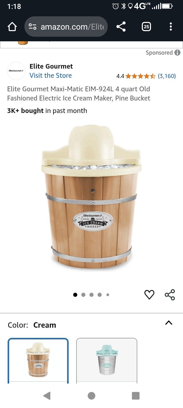 Electric Old Fashioned Ice Cream Maker
