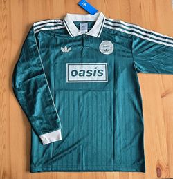 L, XL, 2XL - Oasis 2025 World Tour - Dark Green Long Sleeve Polo Replica Jersey