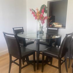High table dining room set