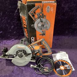 🧰🛠RIDGID THRUCOOL 15 Amp 7-1/4” Worm Drive Circular Saw-LIGHTLY USED/NEW BLADE!-$140!🧰🛠