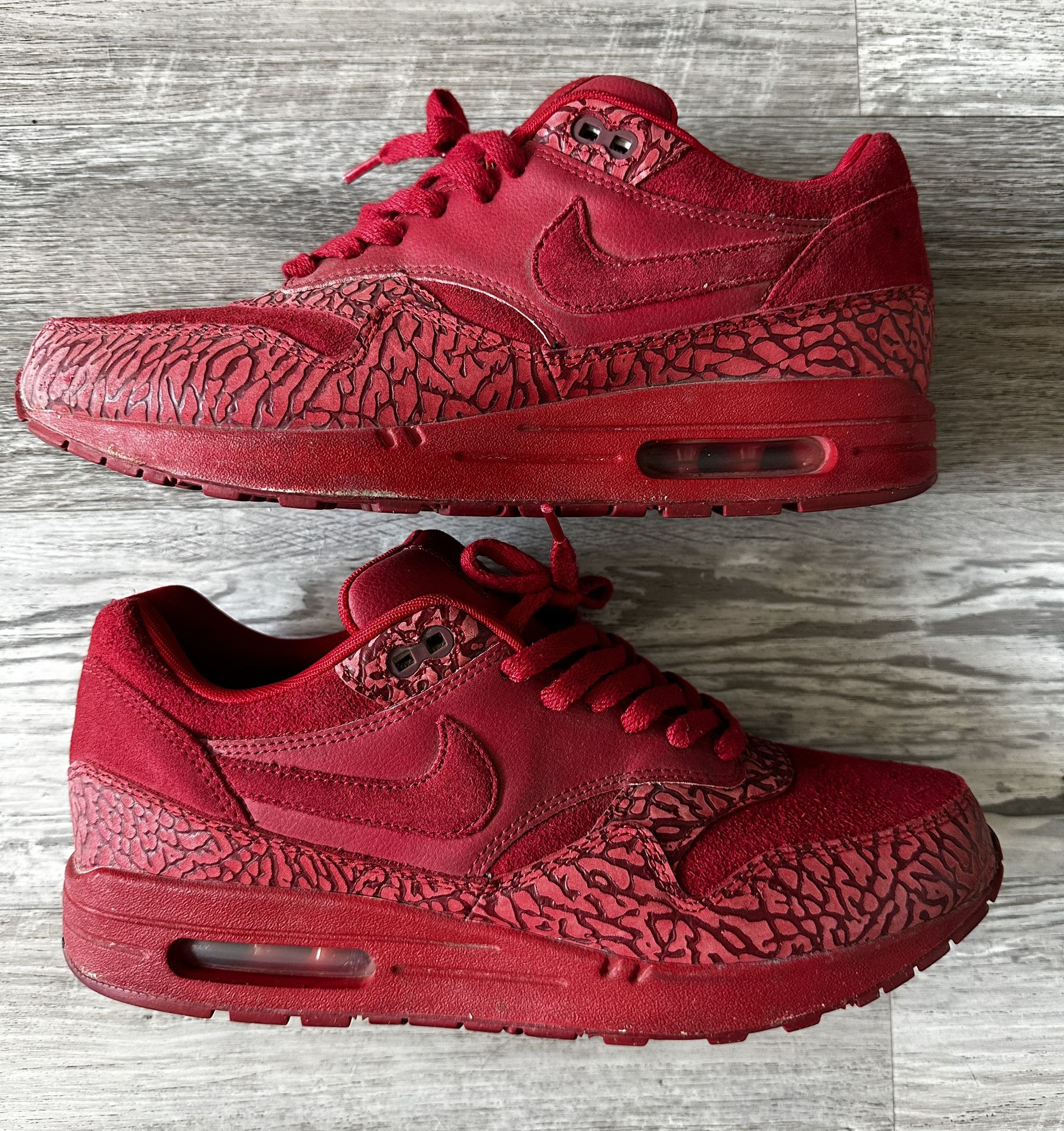 Bangladesh Ploeg Kauwgom Nike Air Max 1 Id Red October Elephant Print for Sale in San Diego, CA -  OfferUp