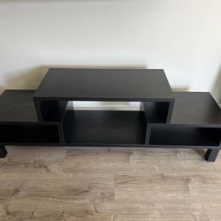 Black TV Stand / Entertainment Center with Storage