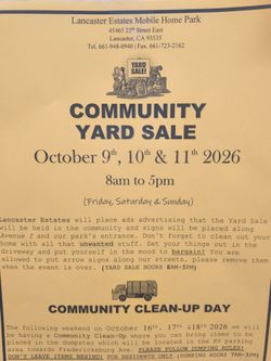 Community Yard Sale