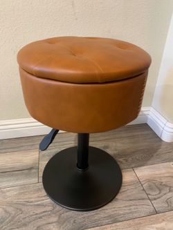 Brown Vanity Stool