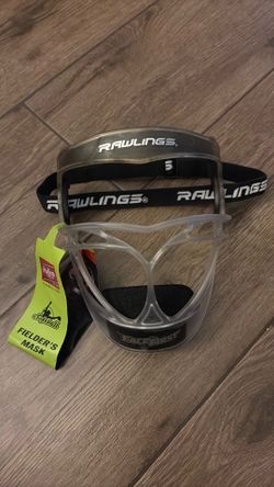 Rawlings Face First Softball Fielders Mask, Black/Clear