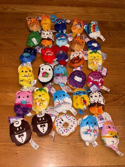Cats vs Pickles Bears vs Donuts Plush Lot of 30 Cepia Beanbag Mystery Toy tags