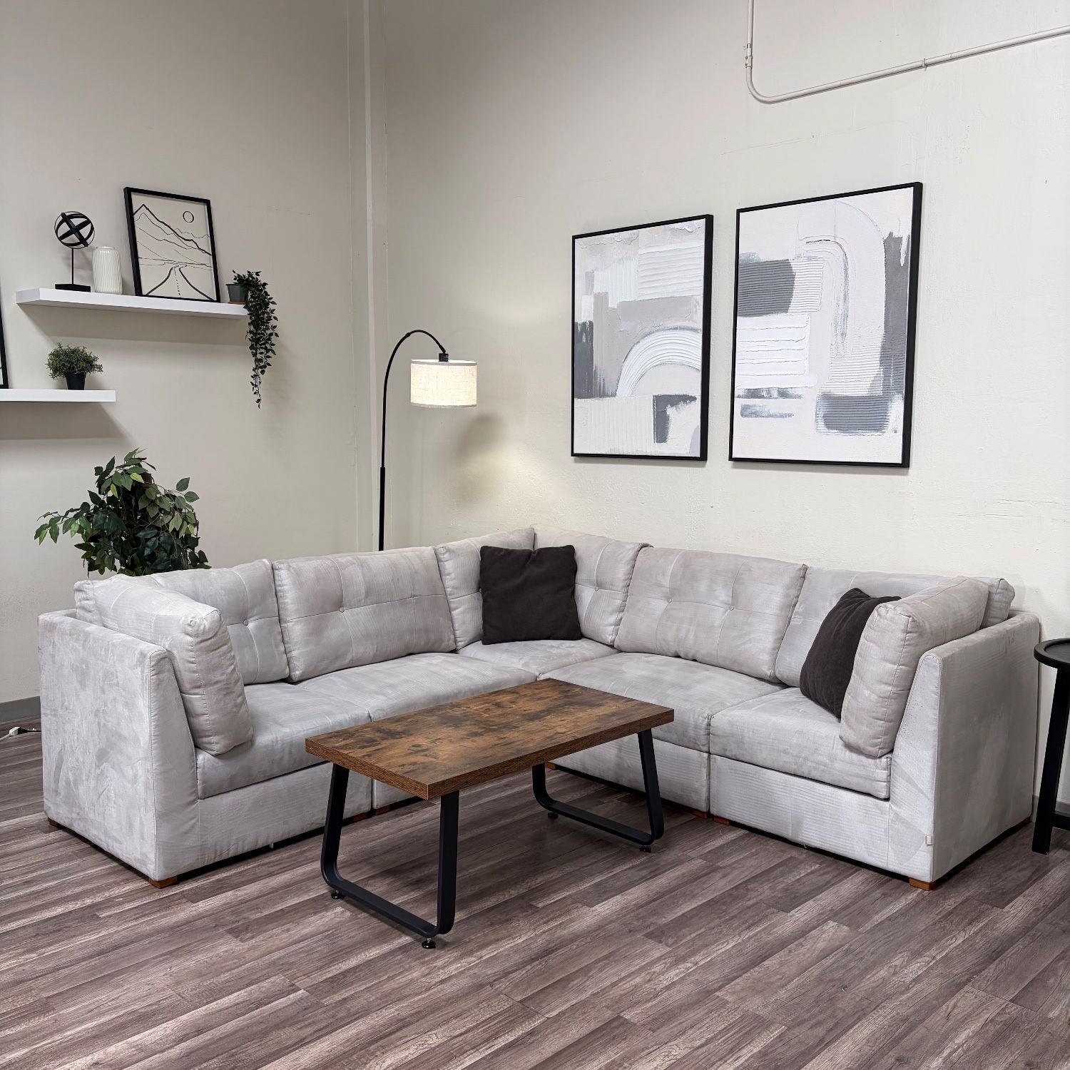 FREE DELIVERY Pottery Barn Gray Modular Sectional Couch