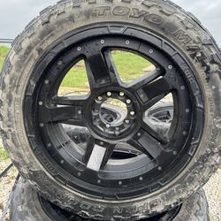 rims rockstar 22" for 5 lugs chevy toyota tundra dodge