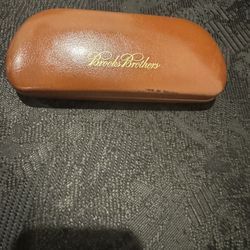 Brooks Brothers Tan Leather Glasses Case