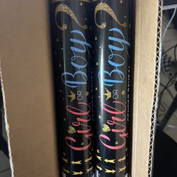 Gender reveal Poppers
