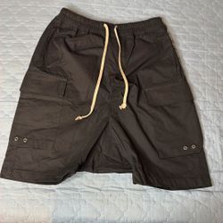 Rick Owen Cargo Pod Shorts Black