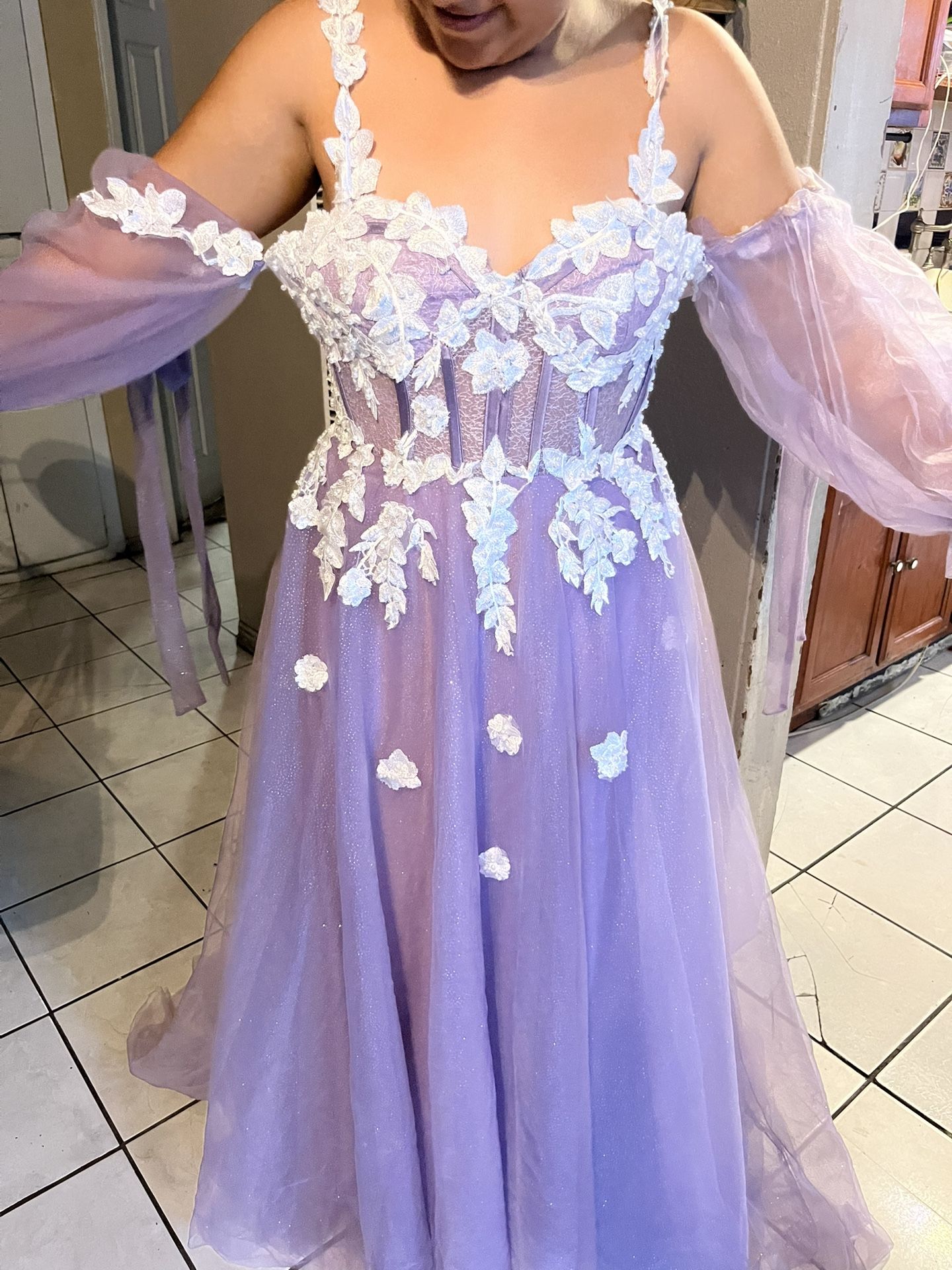 Rapunzel Inspired Prom Dress
