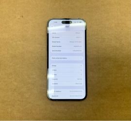 Apple iPhone 14 Pro Max Cellphone Smartphone 128Gb Storage Memory black Unlocked Carrier Network 5G Wifi Bluetooth Camera iOS Touchscreen Display
