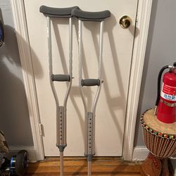 Pair Of Medical Crutches Cardinal Health 