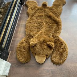 Playful Plush Cozies Brown Bear Area-Rug 46”x28” 