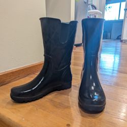 Black Sperry Rainboots Size 7