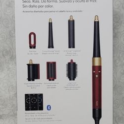 Dyson Airwrap i.d. Multi-styler & Dryer Straight Wavy-Red Velvet Gold New