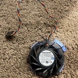 Foxconn 12V Ball Bearing 4-Pin CPU Fan PVB060E12M CM740-A00 9.7CFM Black Plastic