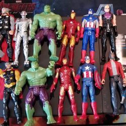 Marvel Avenger 12in Action Figures Lot