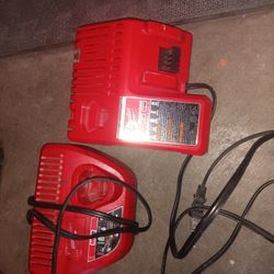2 Milwaukee Battery Chargers 