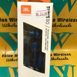 Jbl tune110 wired aux earphones